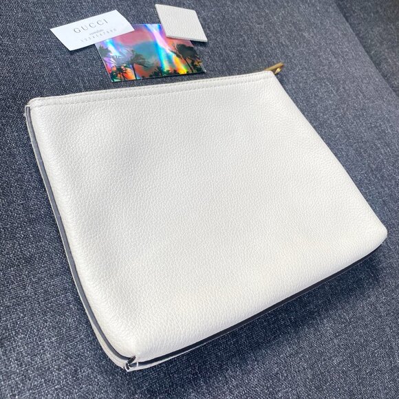 Gucci Pebbled Leather Portfolio Pouch / Clutch - Picture 9 of 13